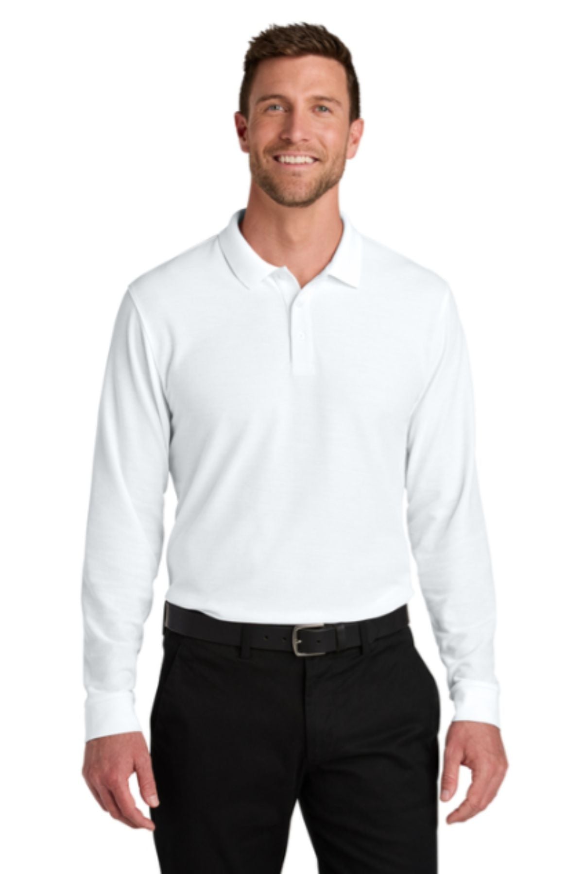Port Authority® Wearever Signature Pique Long Sleeve Polo