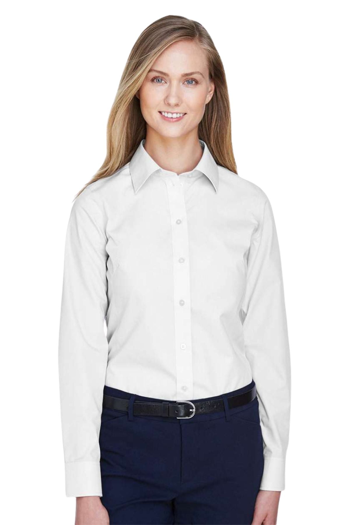 Women's Crown Collection Broadcloth Woven Dress Shirt