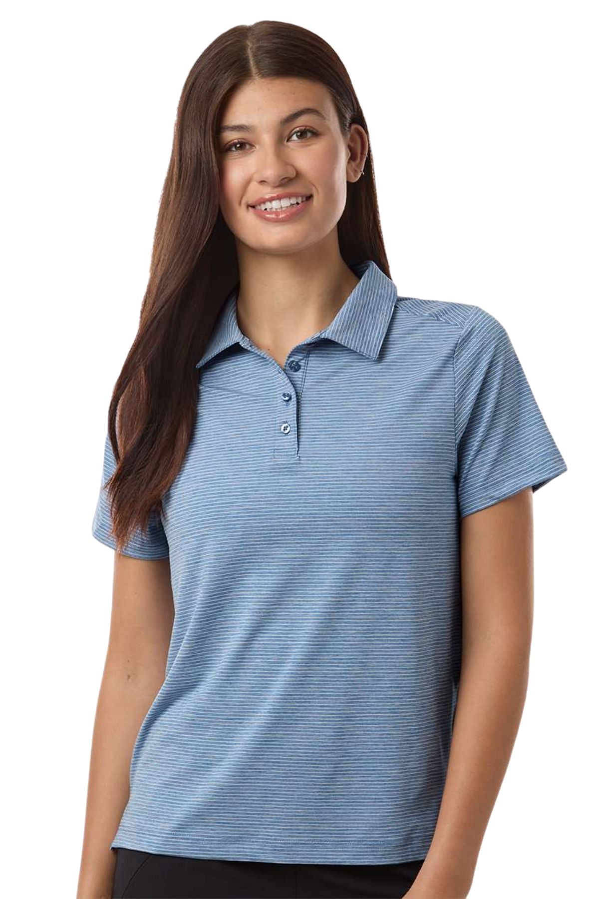 Women's Relay Heathered Stripe Polo