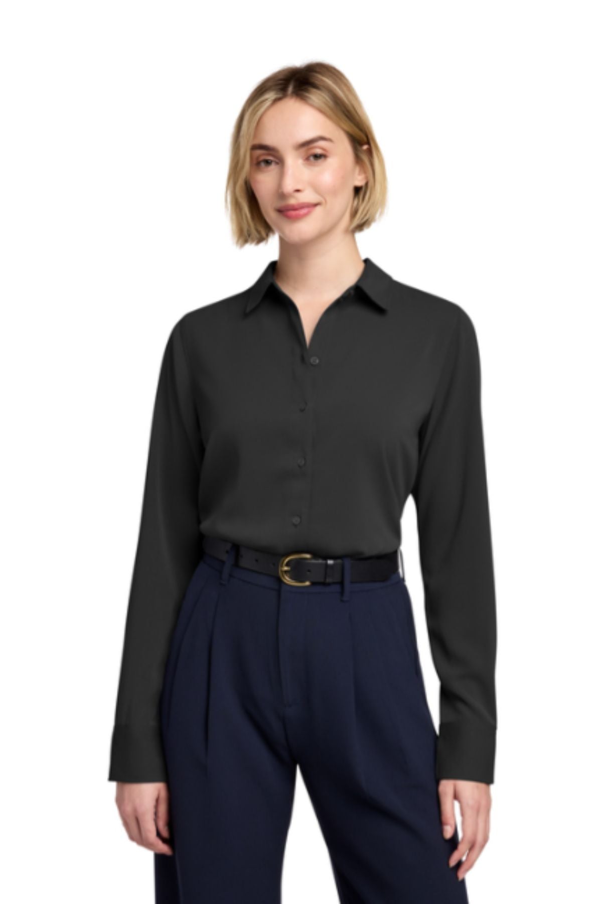 Brooks Brothers® Women’s Full-Button Satin Blouse