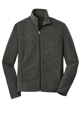 Port Authority® Heather Microfleece Full-Zip Jacket