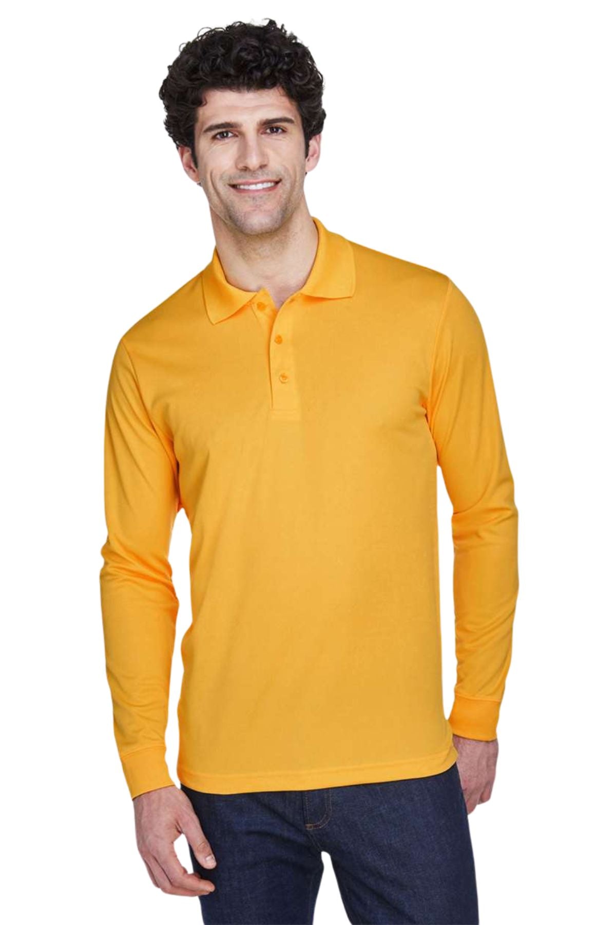 Men’s Pinnacle Performance Long Sleeve Pique Polo
