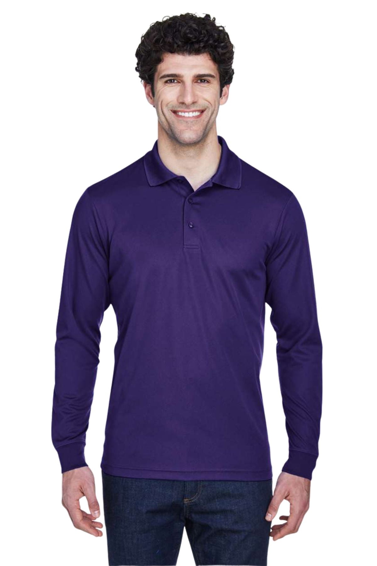Men’s Pinnacle Performance Long Sleeve Pique Polo