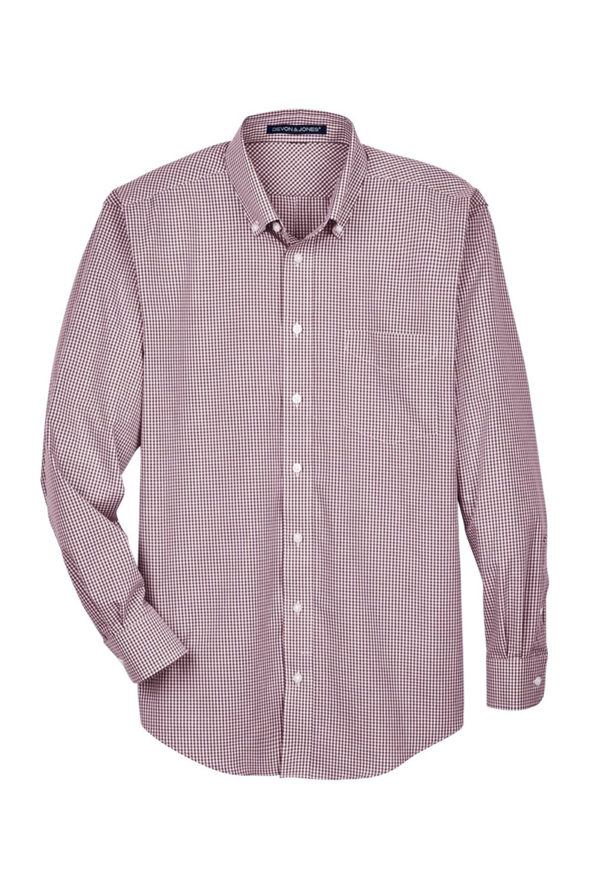 Men’s Crown Collection Gingham Check Woven Dress Shirt