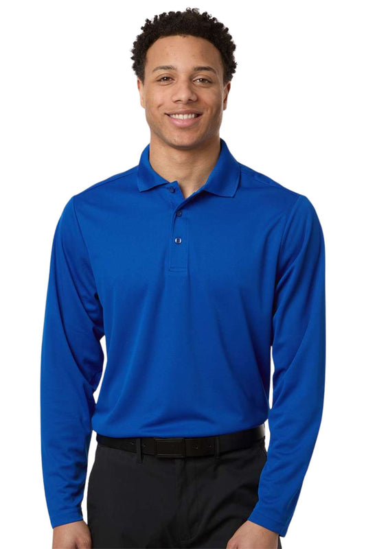 Men's Nova Performance Long Sleeve Pique Polo