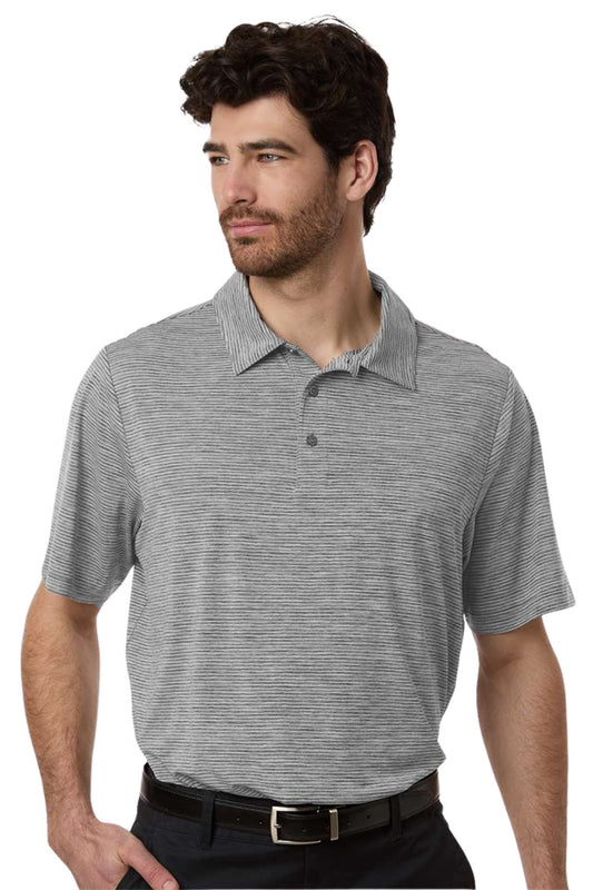 Men’s Relay Heathered Stripe Polo
