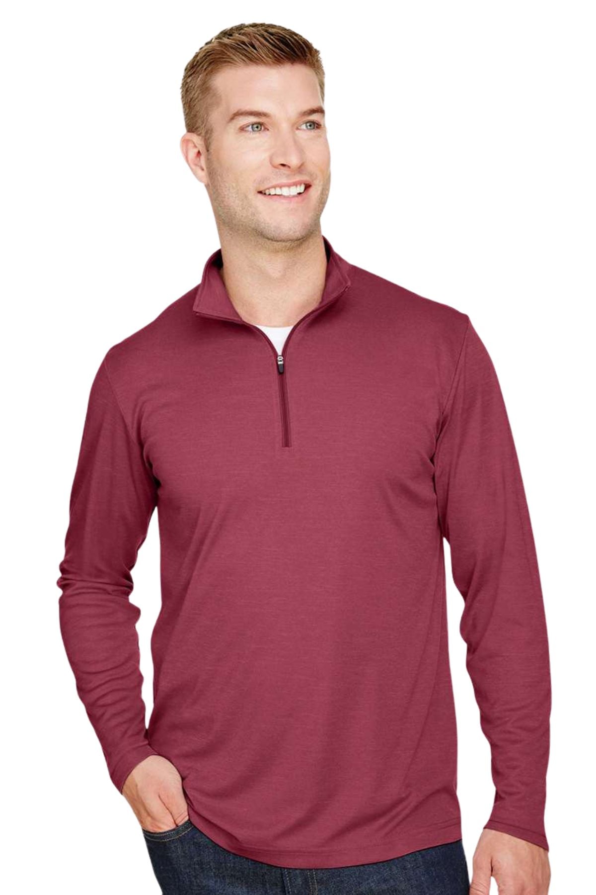 Men’s Zone Sonic Heather Performance Quarter-Zip Pullover