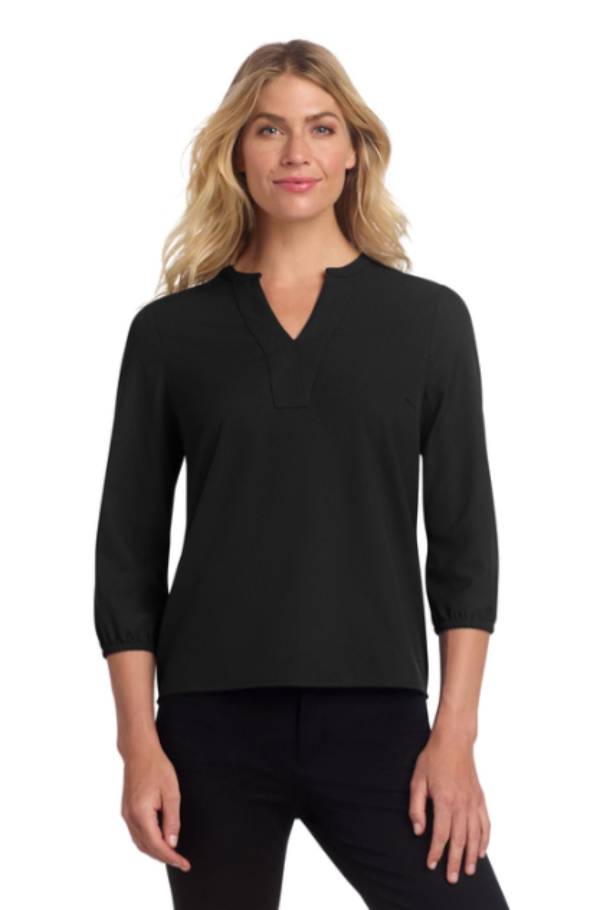 Mercer+Mettle® Women's Stretch Crepe 3/4-Sleeve Blouse
