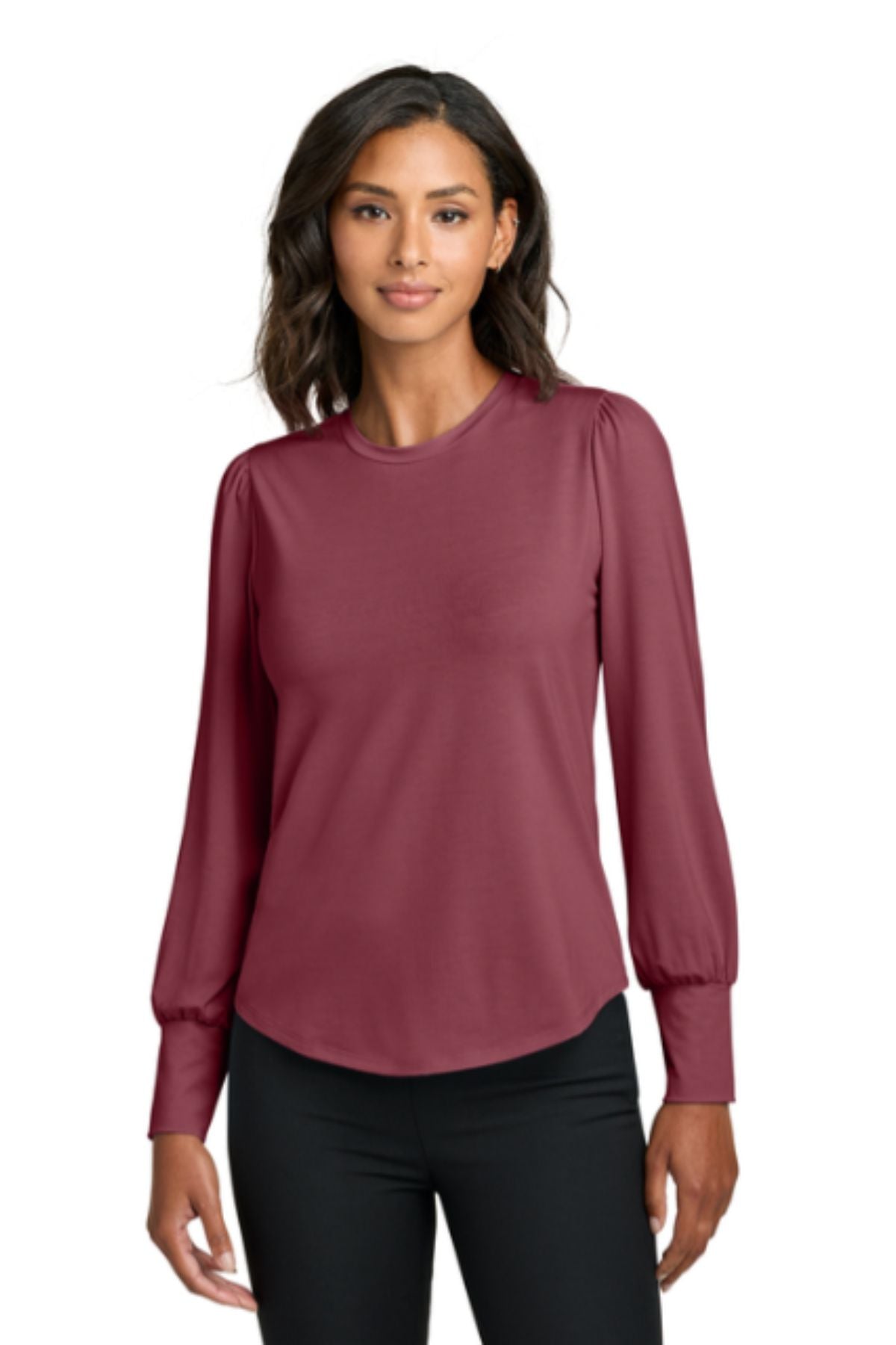 Mercer+Mettle® Women’s Stretch Jersey Long Sleeve Blouson Top