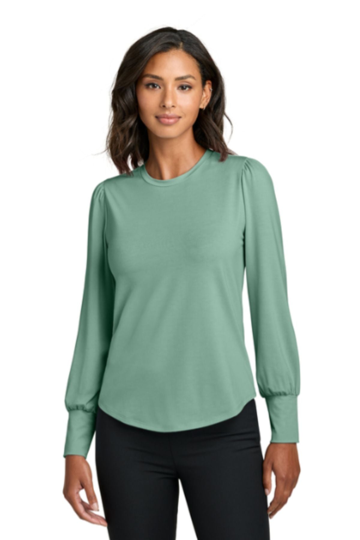 Mercer+Mettle® Women’s Stretch Jersey Long Sleeve Blouson Top