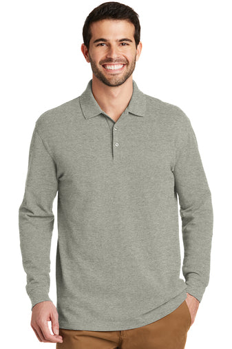 Port Authority® EZCotton® Long Sleeve Polo