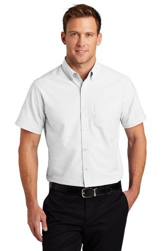 Port Authority® Short Sleeve SuperPro™ Oxford Shirt