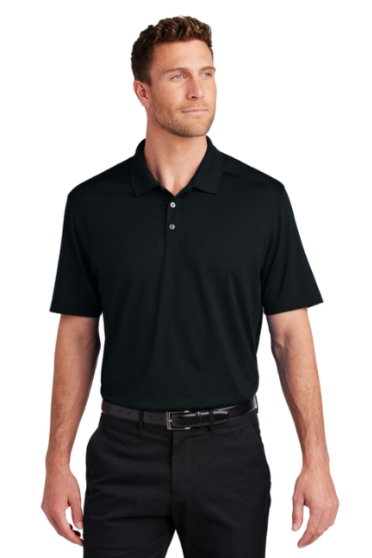 Port Authority® City Stretch Flat Knit Polo