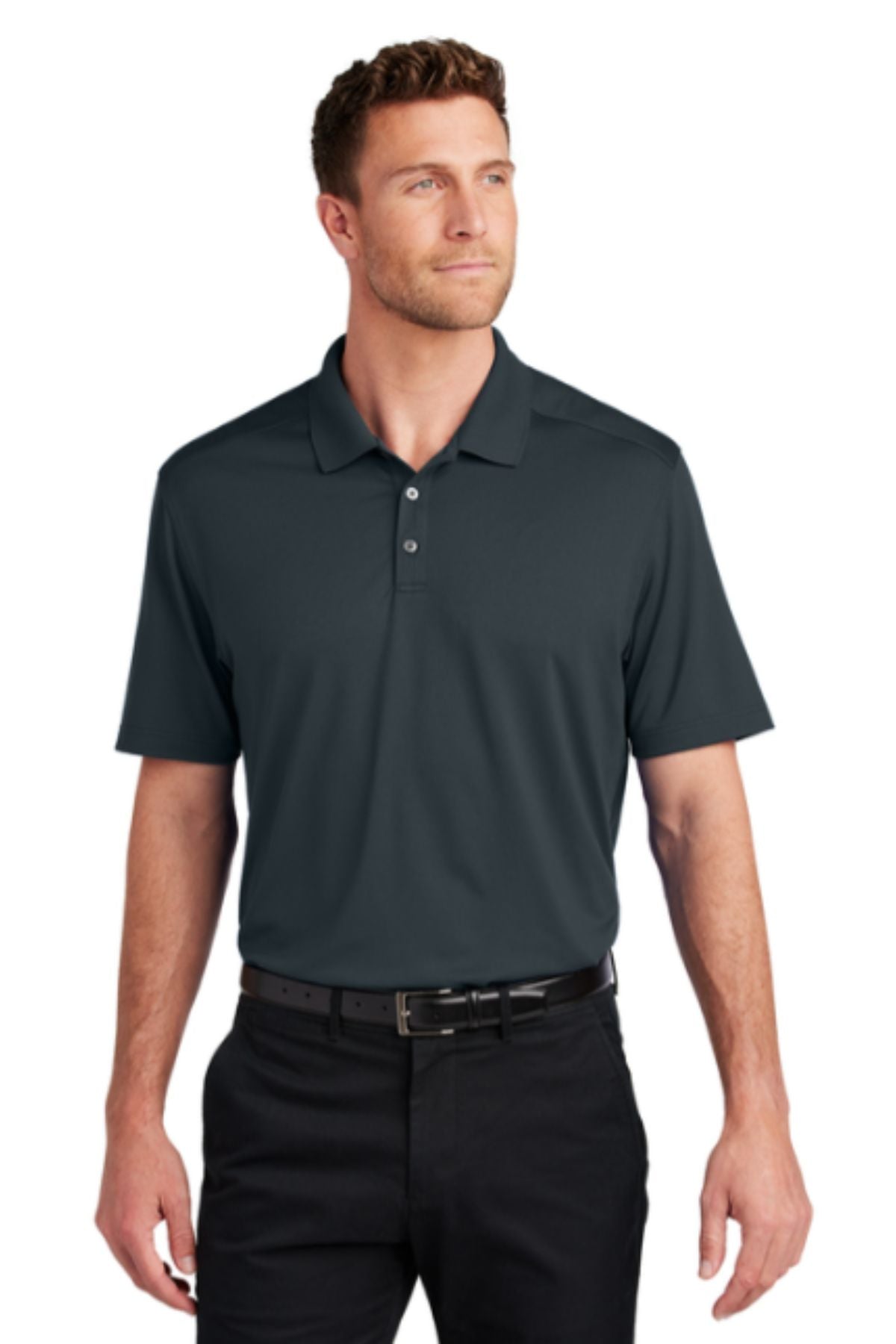 Port Authority® City Stretch Flat Knit Polo