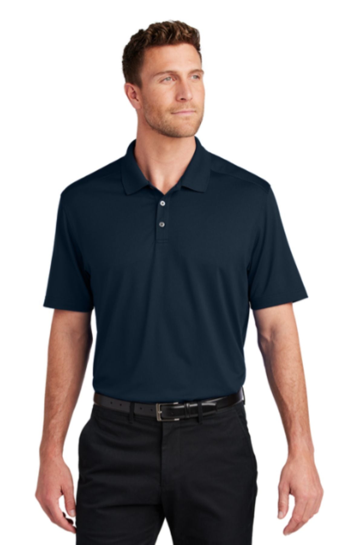 Port Authority® City Stretch Flat Knit Polo