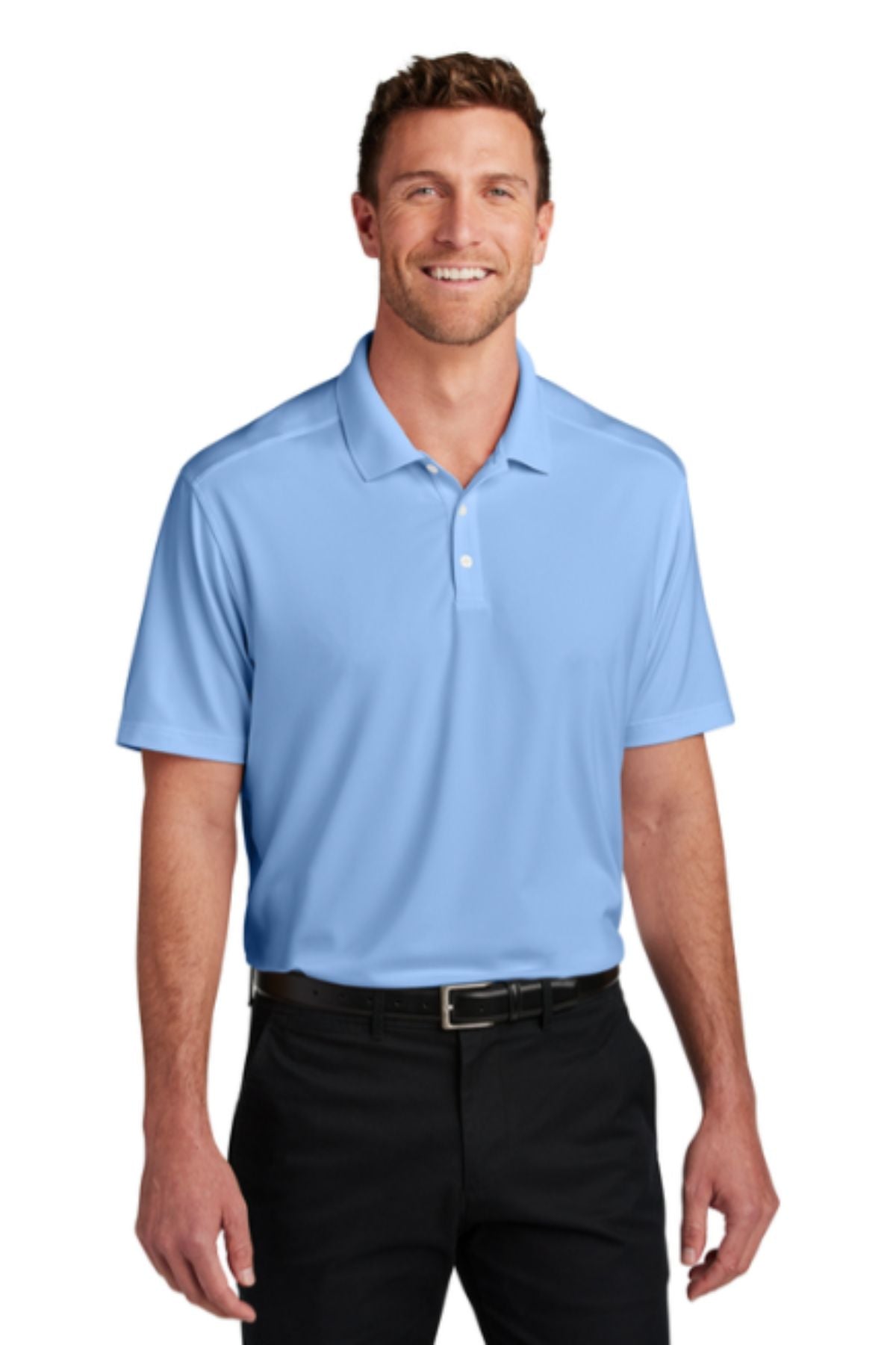 Port Authority® City Stretch Flat Knit Polo