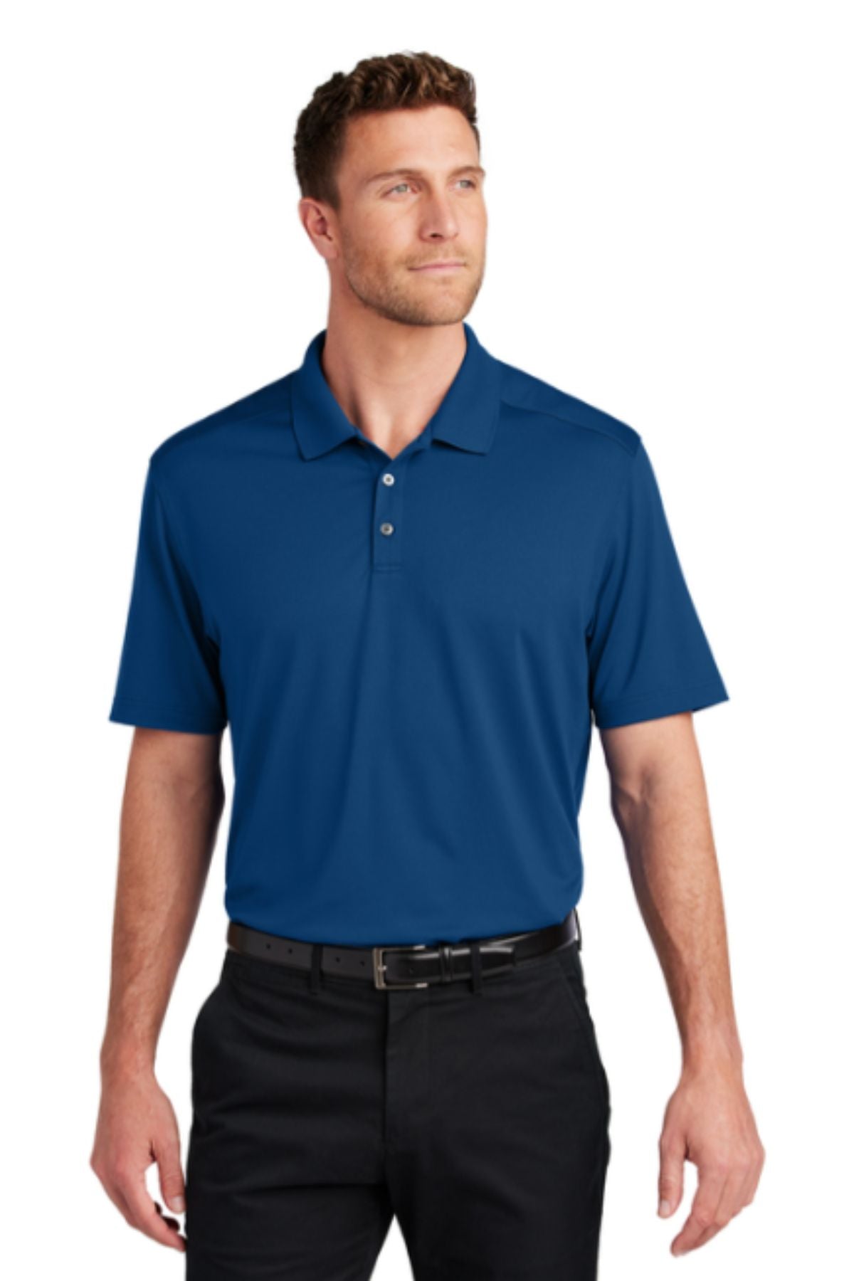Port Authority® City Stretch Flat Knit Polo