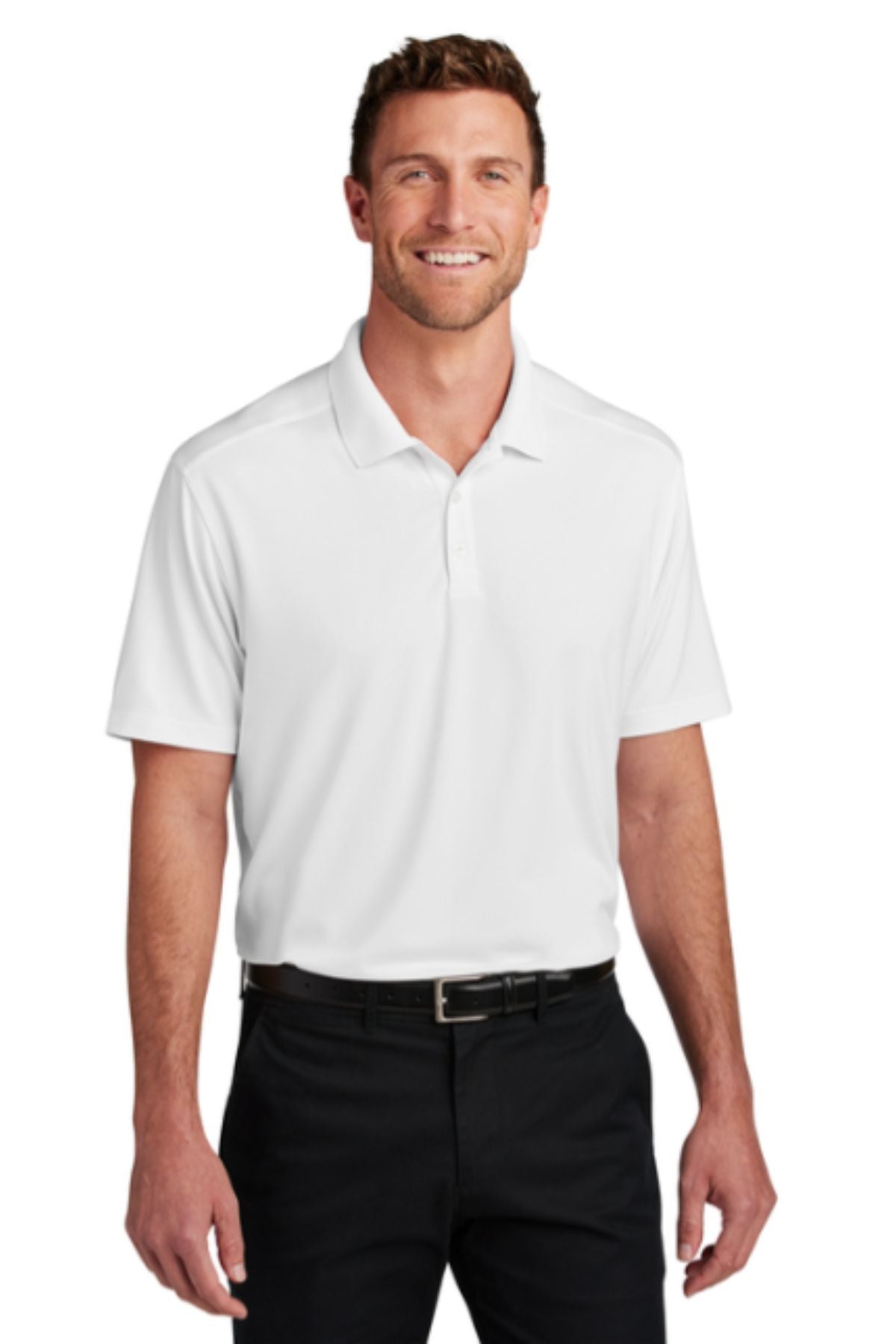 Port Authority® City Stretch Flat Knit Polo