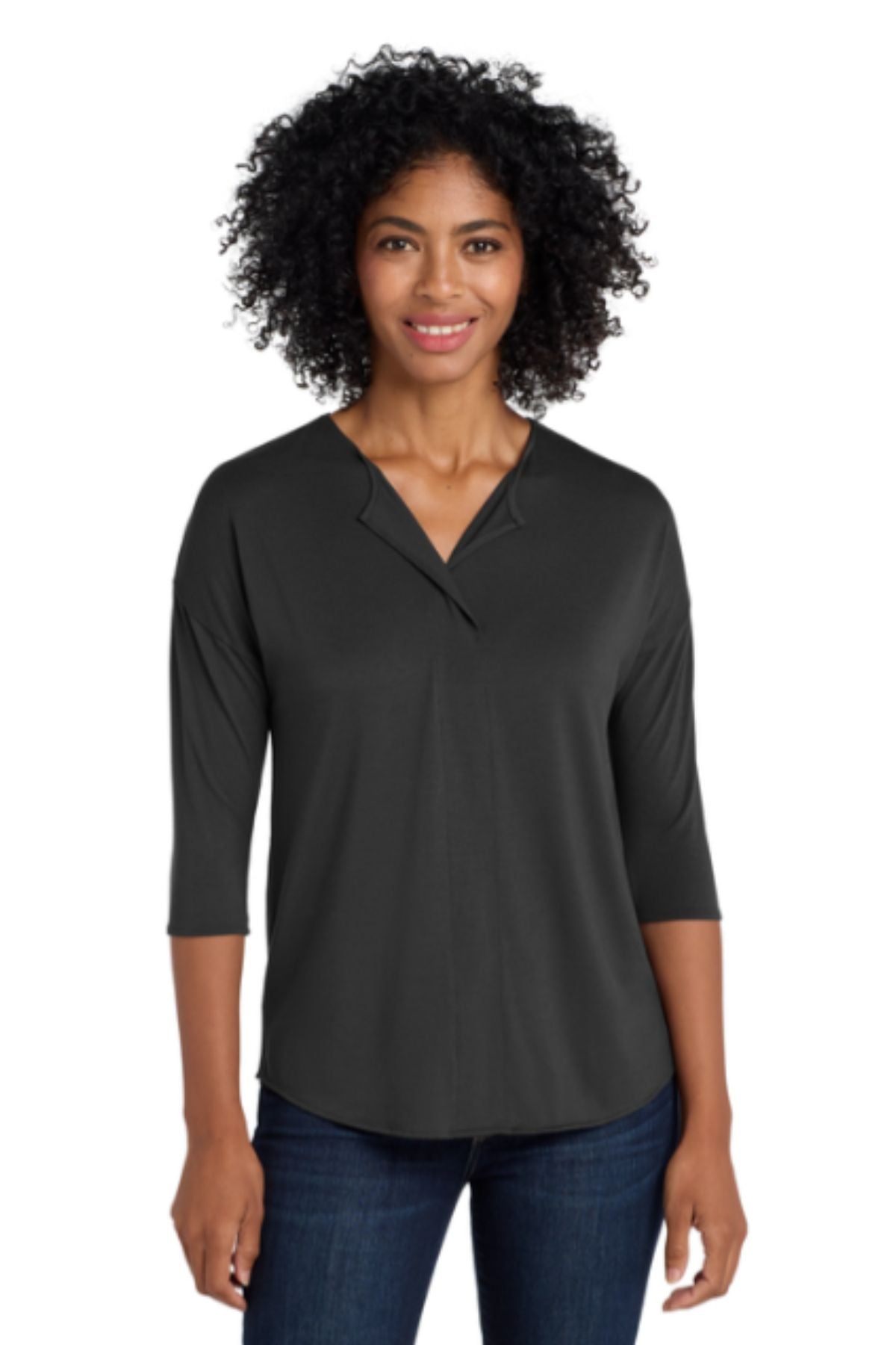 Port Authority® Women's Concept 3/4-Sleeve Soft Split Neck Top
