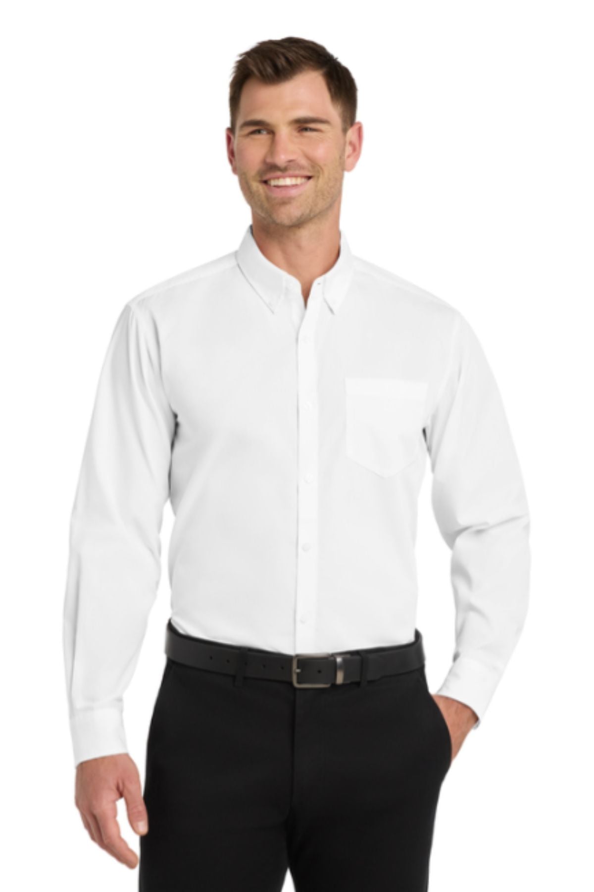 Port Authority® Long Sleeve Carefree Poplin Shirt