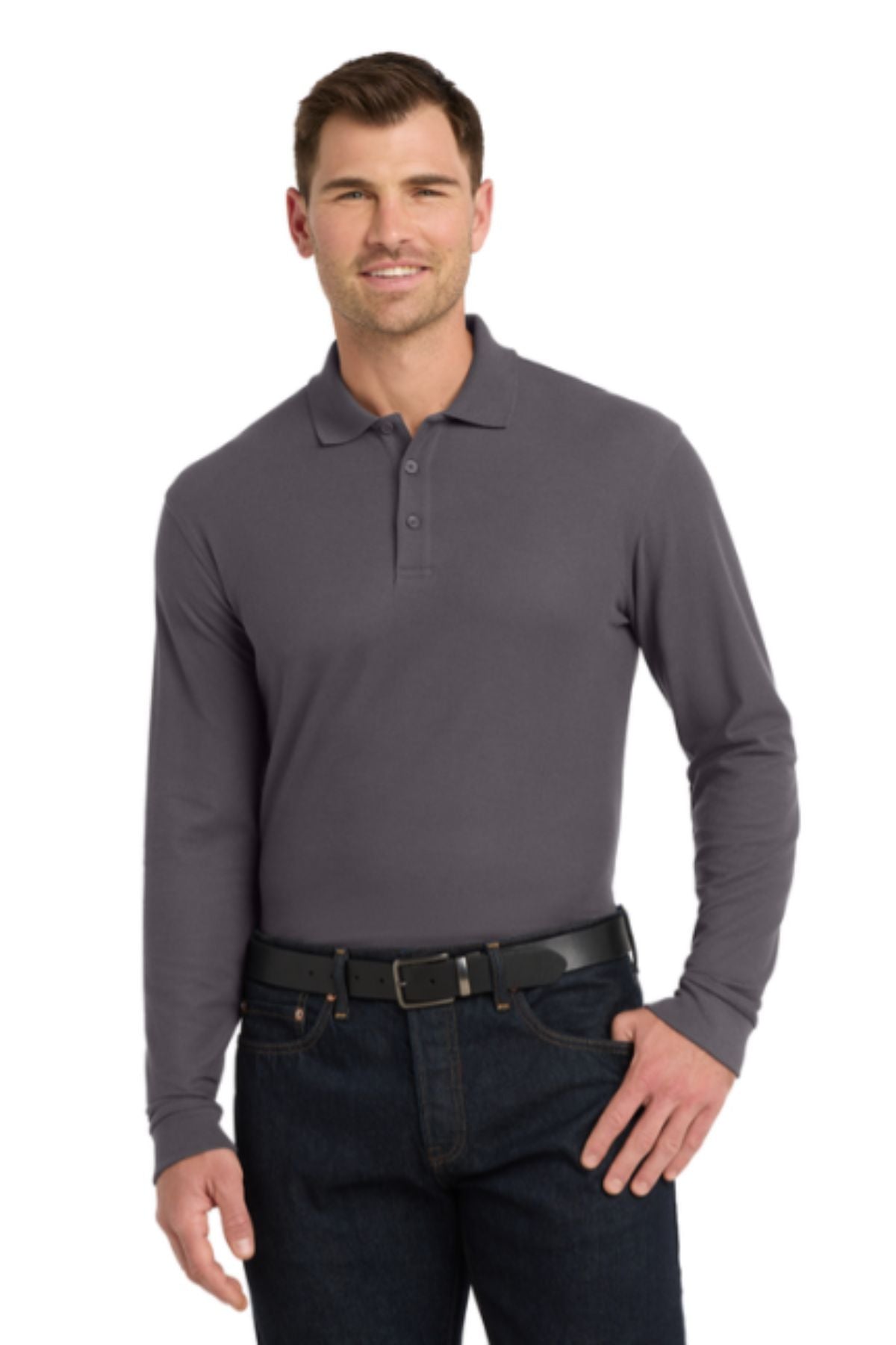Port Authority® Long Sleeve Core Classic Pique Polo
