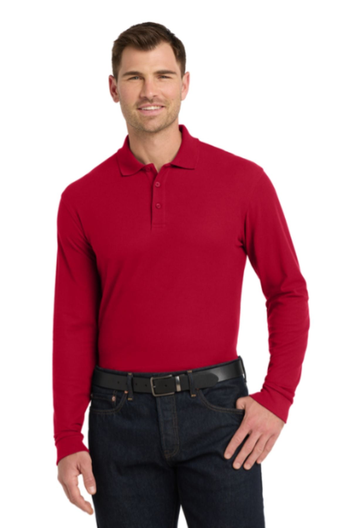Port Authority® Long Sleeve Core Classic Pique Polo