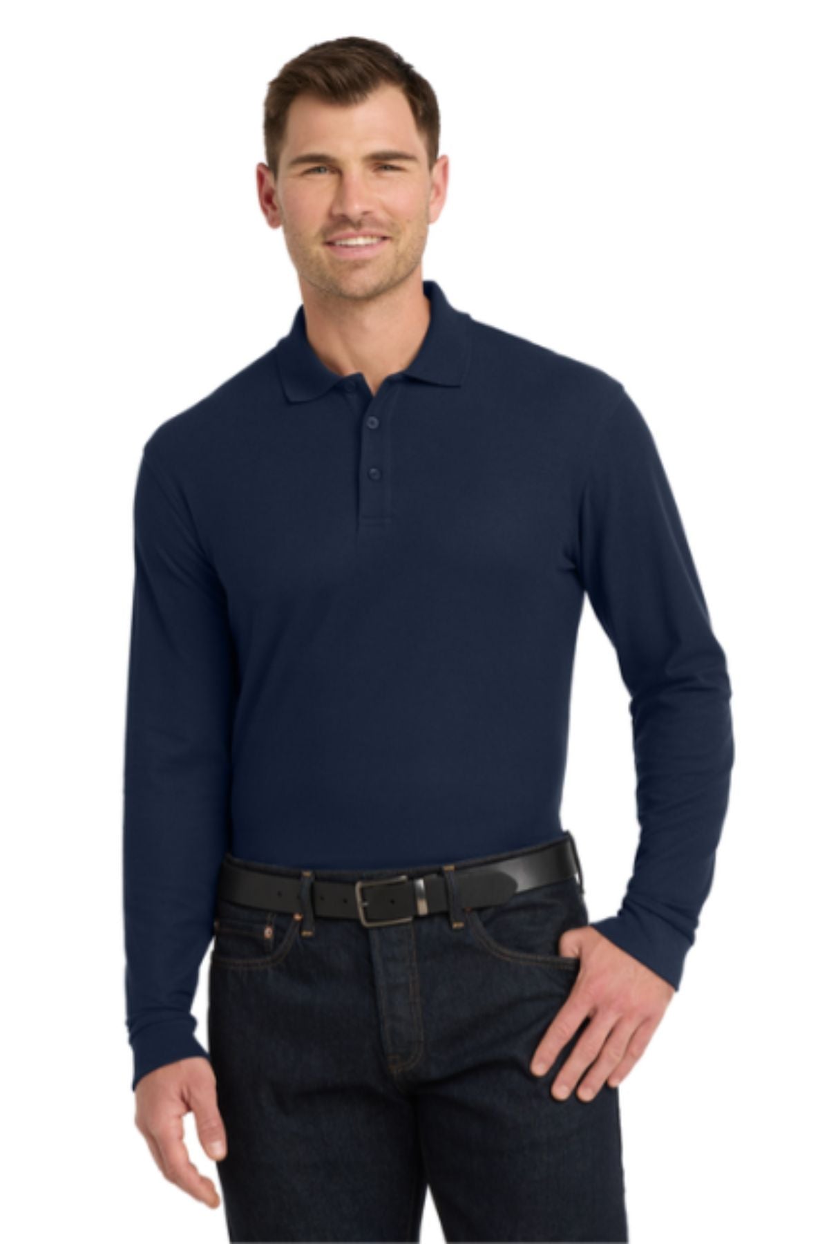 Port Authority® Long Sleeve Core Classic Pique Polo
