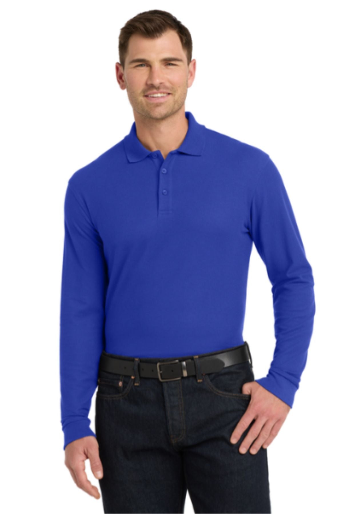 Port Authority® Long Sleeve Core Classic Pique Polo