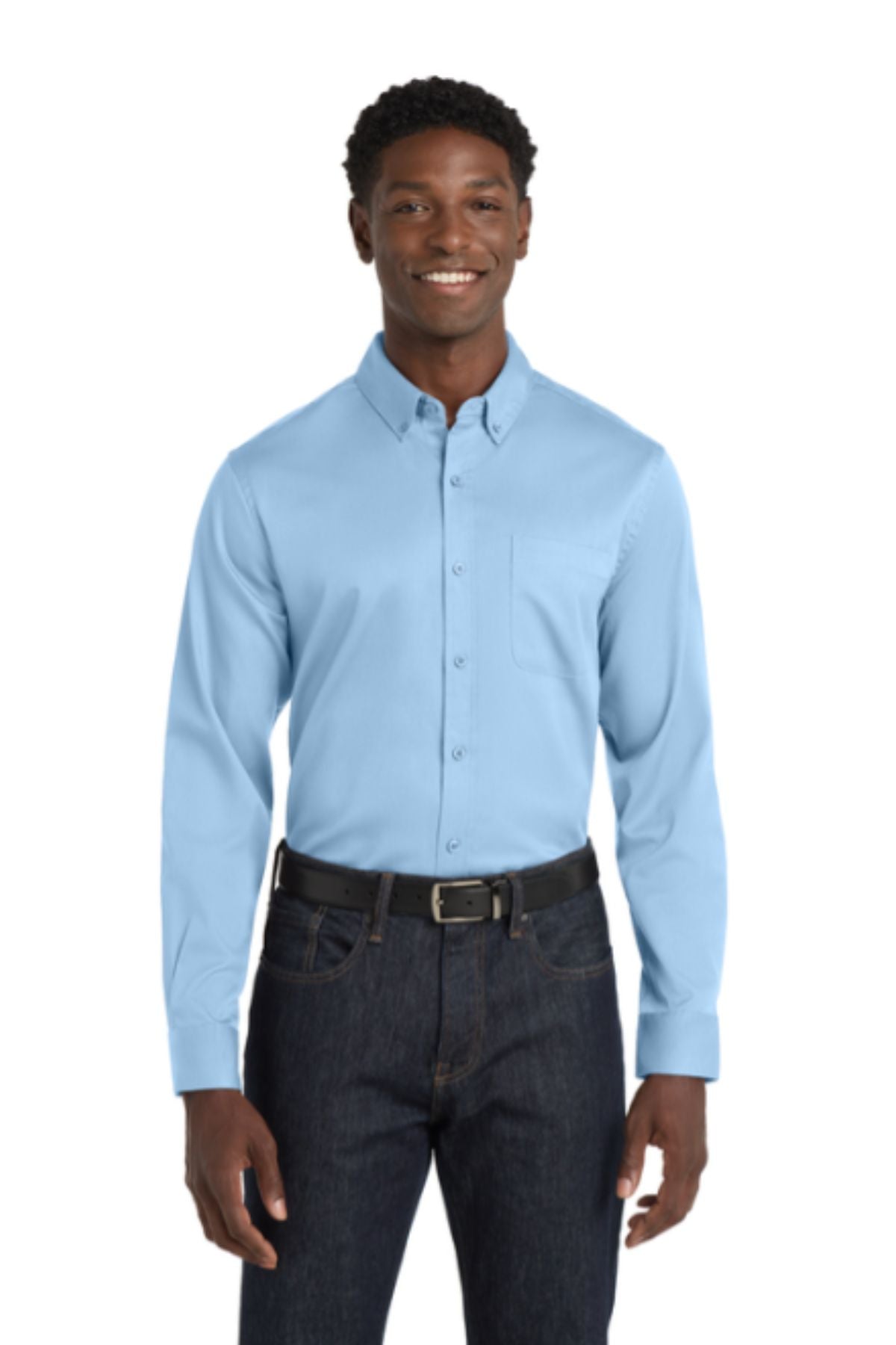 Port Authority® Long Sleeve SuperPro React™ Twill Shirt