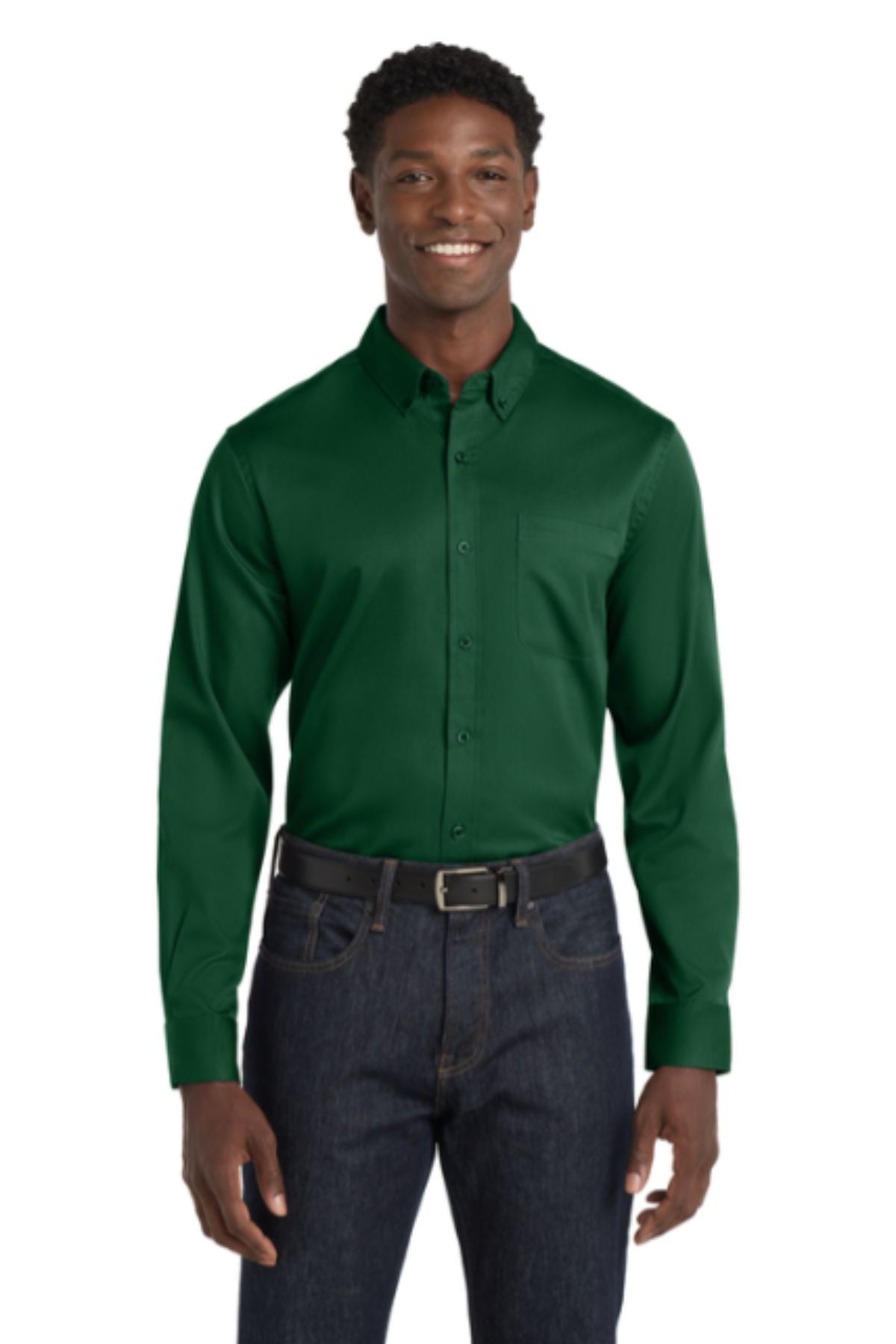 Port Authority® Long Sleeve SuperPro React™ Twill Shirt