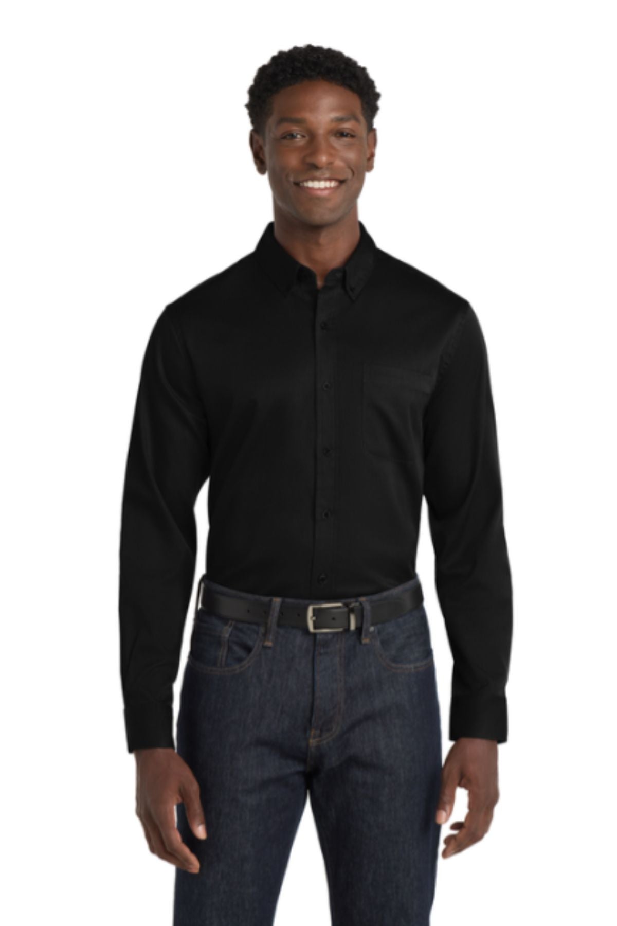 Port Authority® Long Sleeve SuperPro React™ Twill Shirt