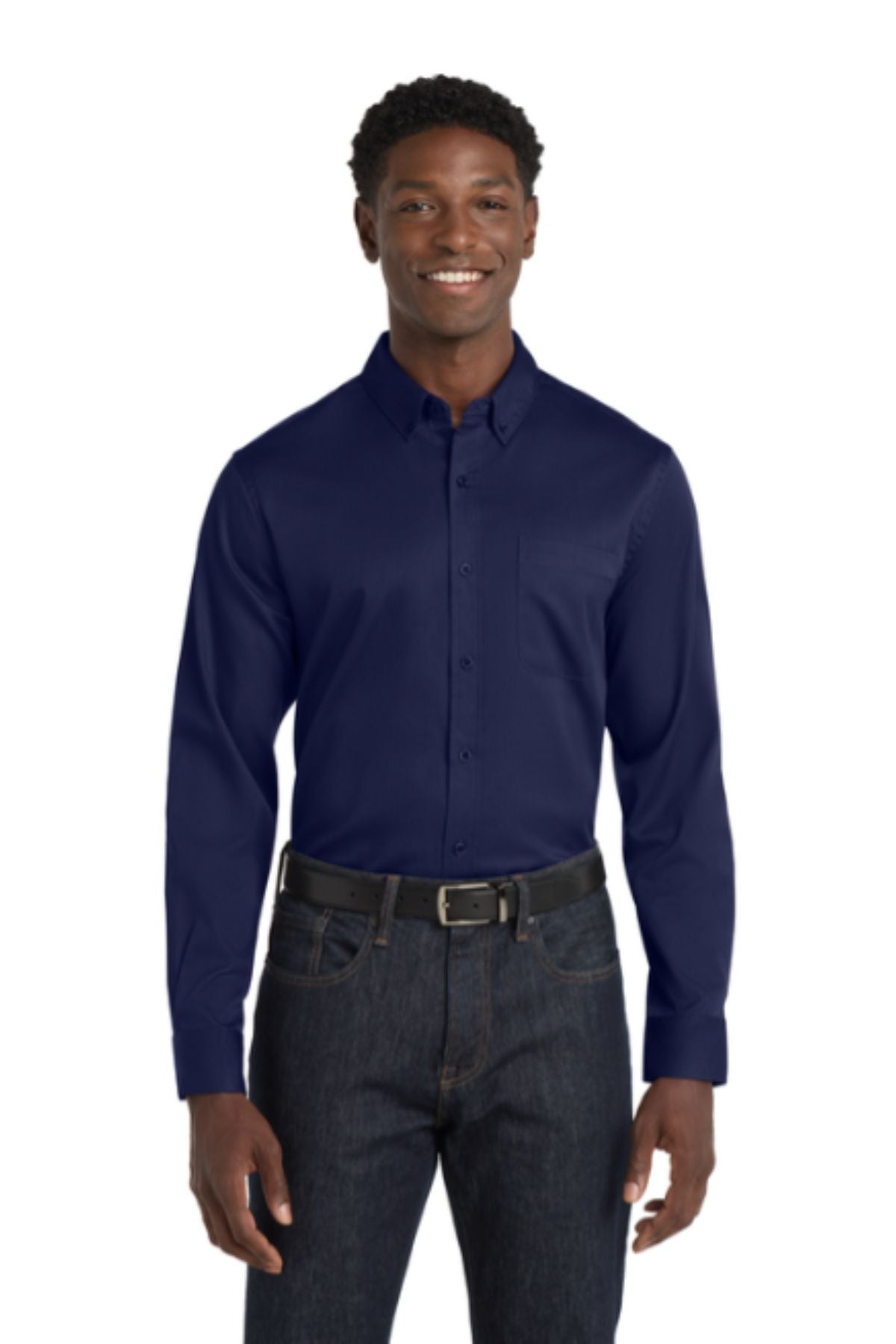 Port Authority® Long Sleeve SuperPro React™ Twill Shirt
