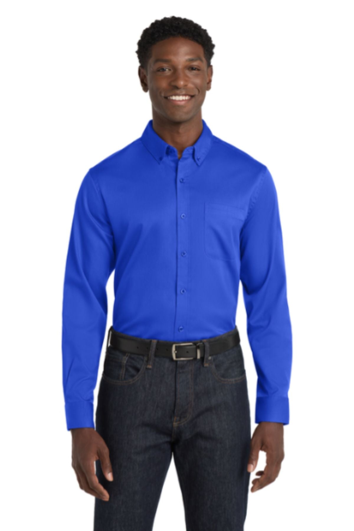 Port Authority® Long Sleeve SuperPro React™ Twill Shirt