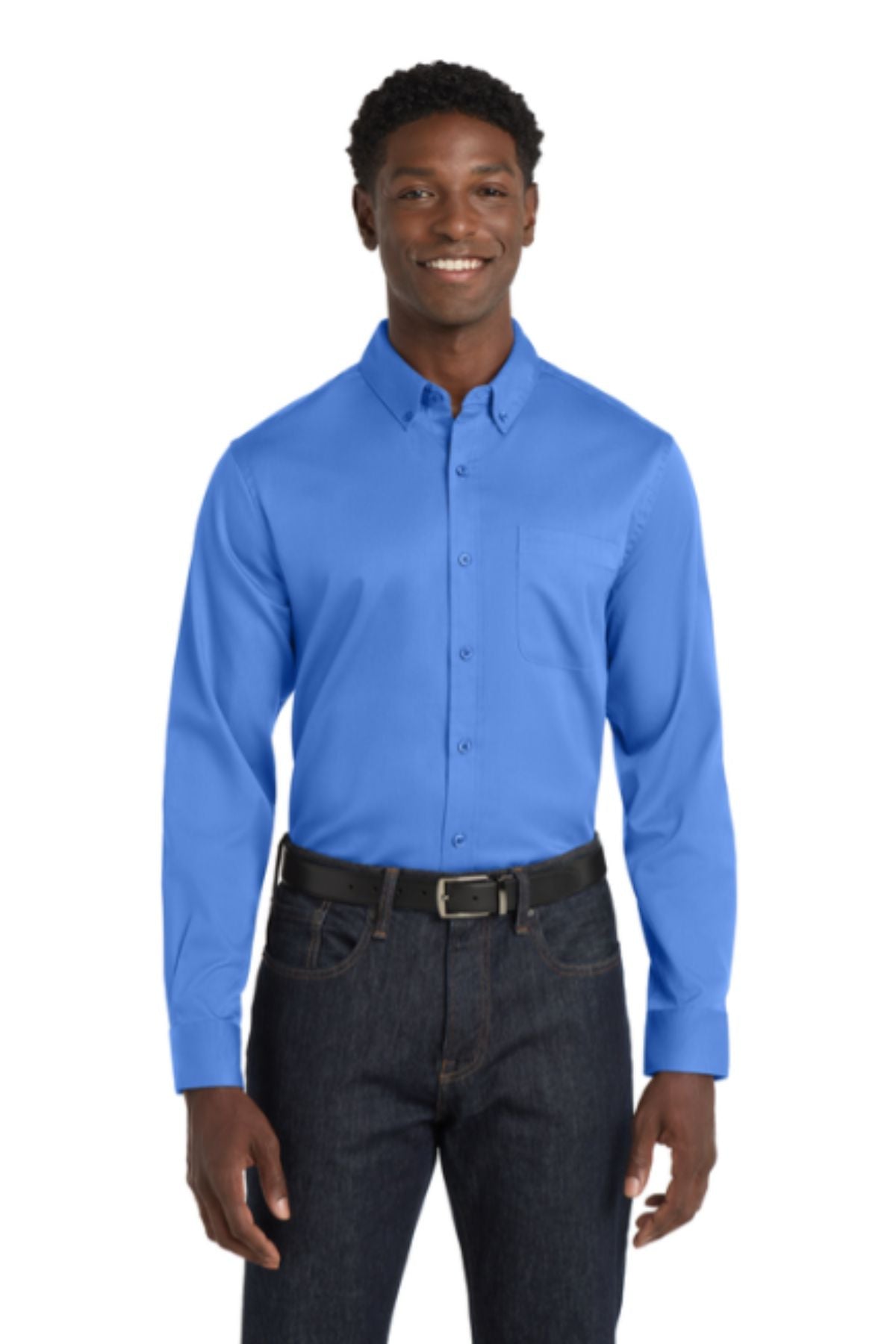 Port Authority® Long Sleeve SuperPro React™ Twill Shirt