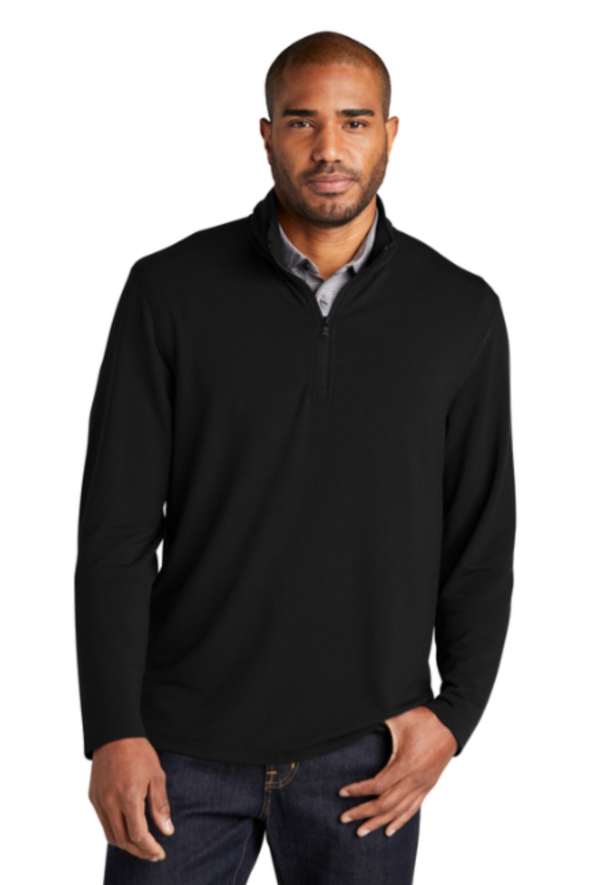 Port Authority® Microterry 1/4-Zip Pullover