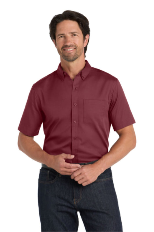 Port Authority® Short Sleeve SuperPro React™ Twill Shirt