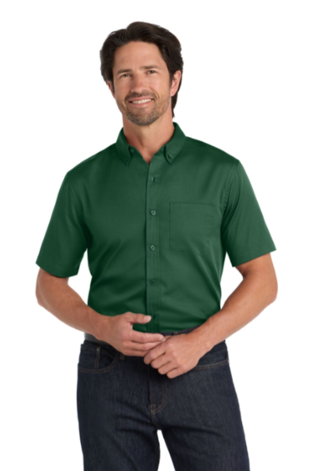 Port Authority® Short Sleeve SuperPro React™ Twill Shirt