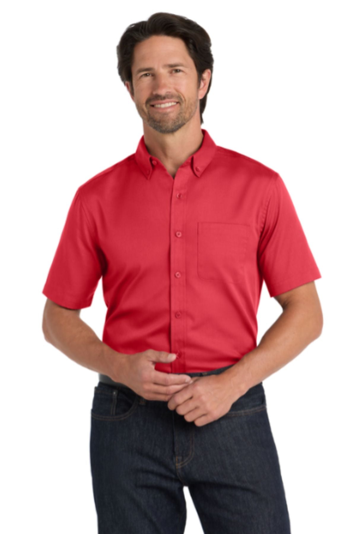 Port Authority® Short Sleeve SuperPro React™ Twill Shirt