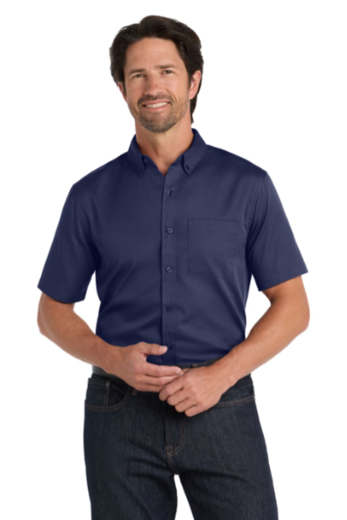 Port Authority® Short Sleeve SuperPro React™ Twill Shirt