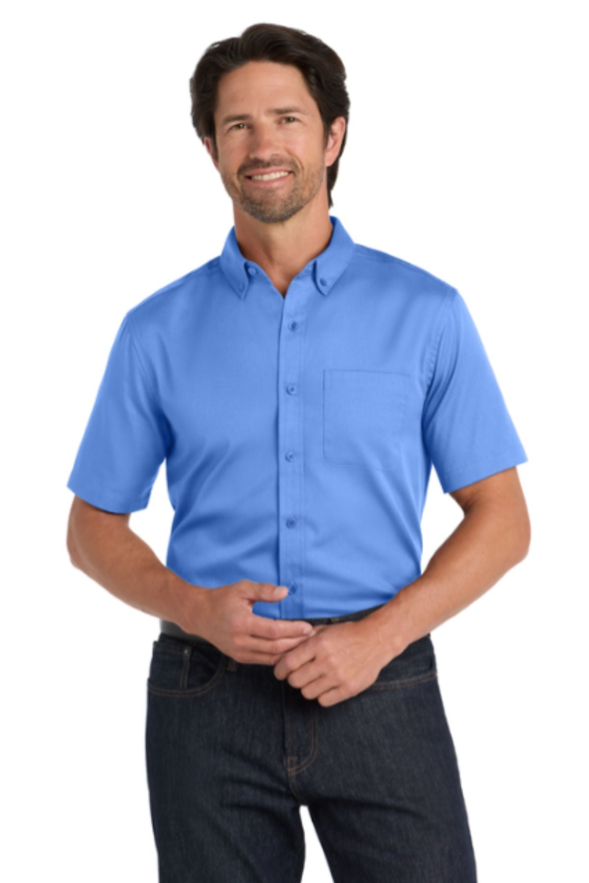 Port Authority® Short Sleeve SuperPro React™ Twill Shirt