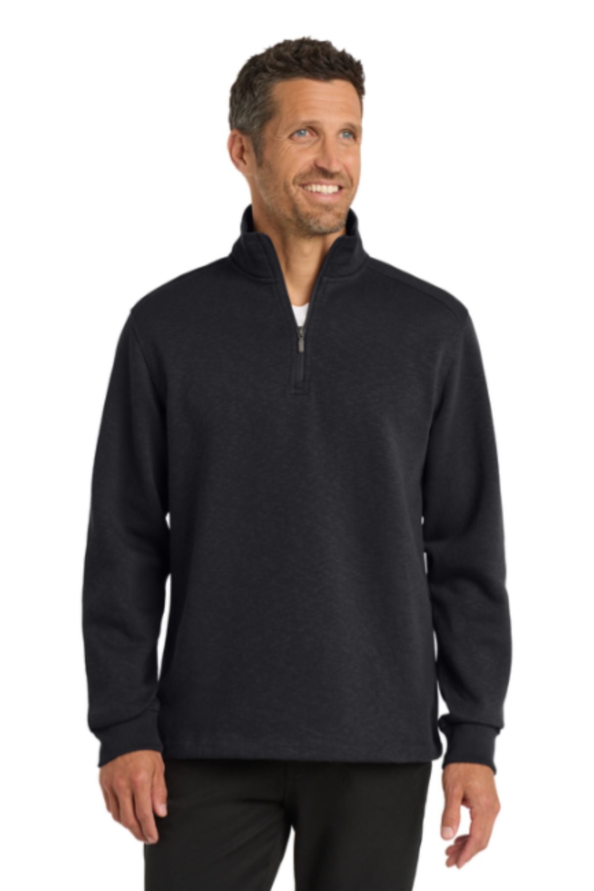 Port Authority® Slub Fleece 1/4-Zip Pullover