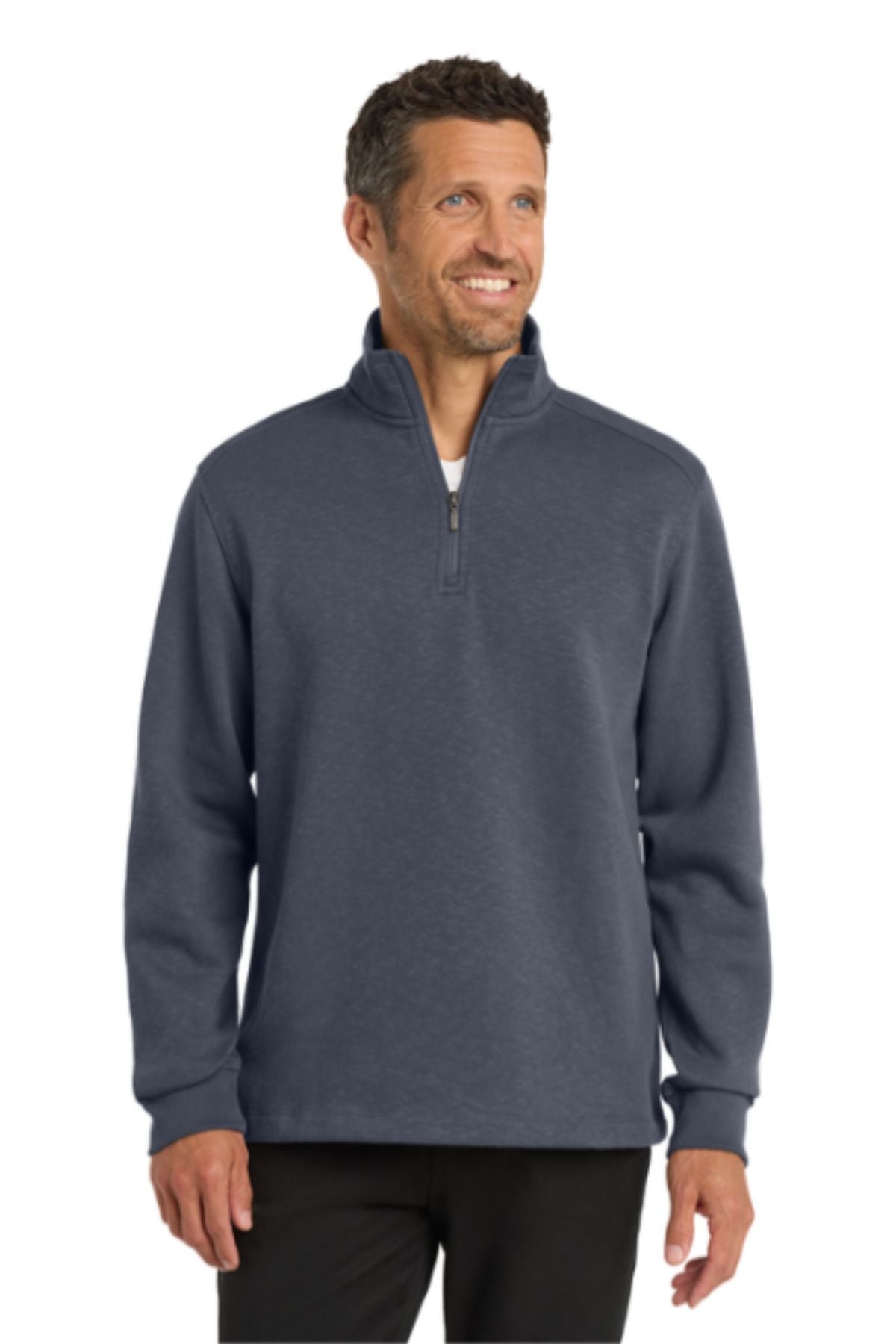 Port Authority® Slub Fleece 1/4-Zip Pullover