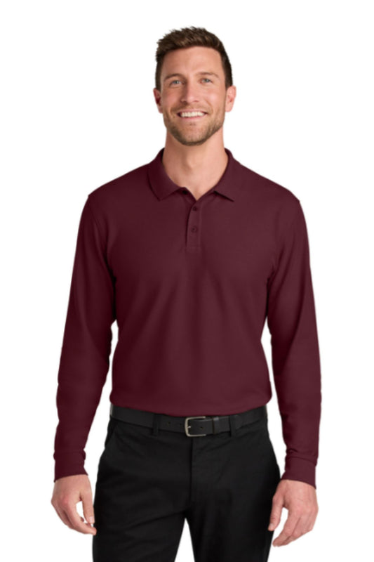 Port Authority® Wearever Signature Pique Long Sleeve Polo