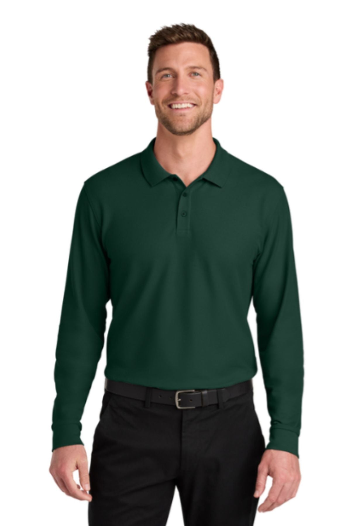 Port Authority® Wearever Signature Pique Long Sleeve Polo