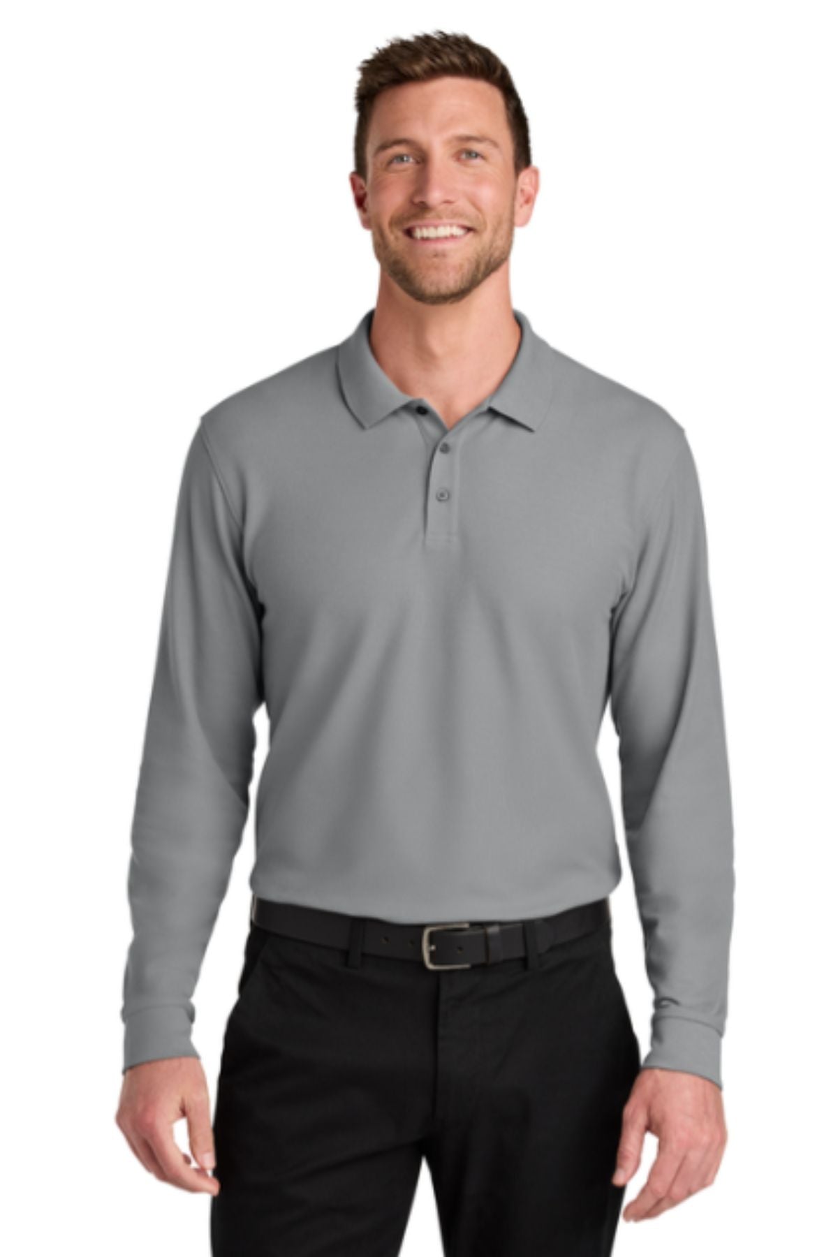 Port Authority® Wearever Signature Pique Long Sleeve Polo