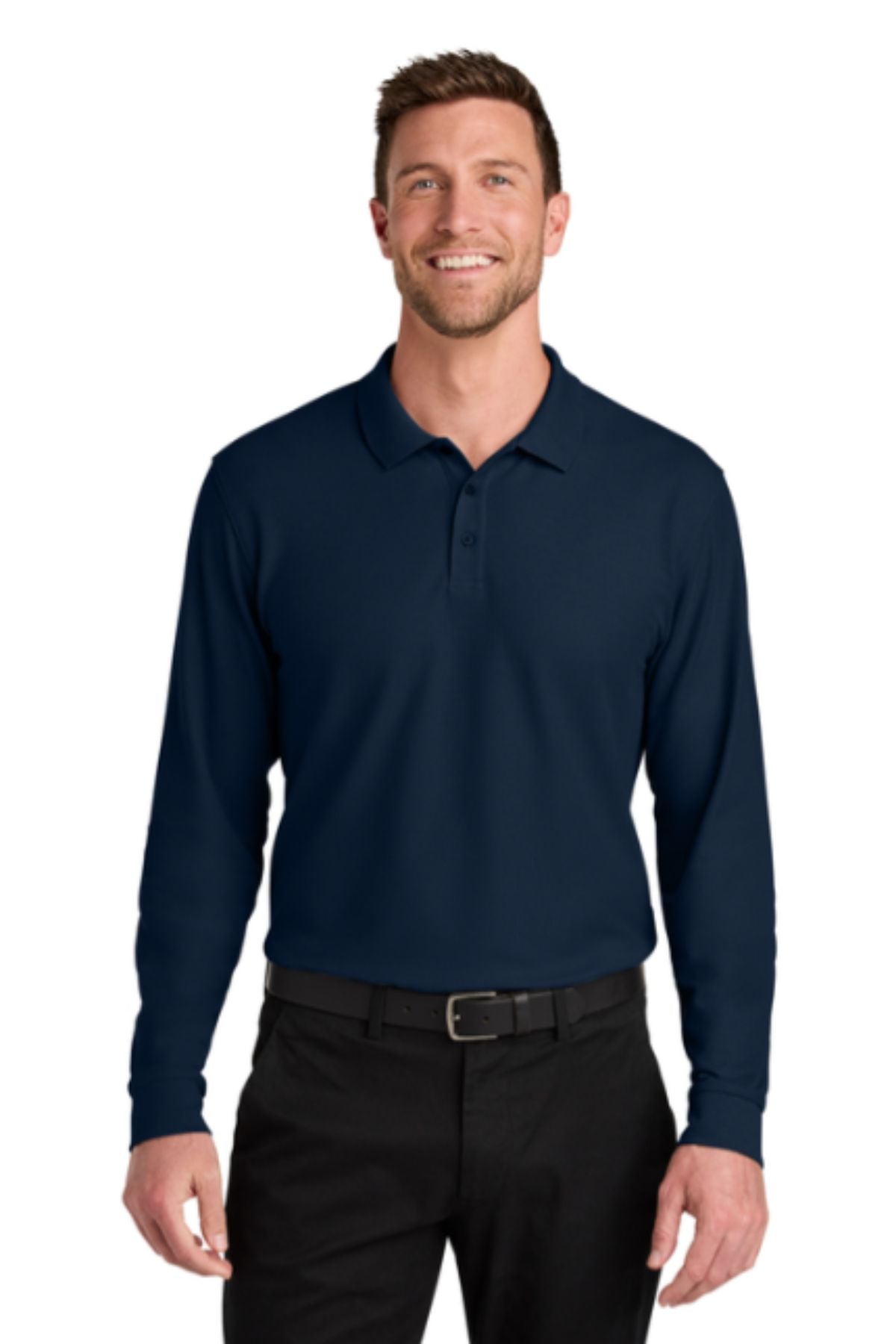 Port Authority® Wearever Signature Pique Long Sleeve Polo