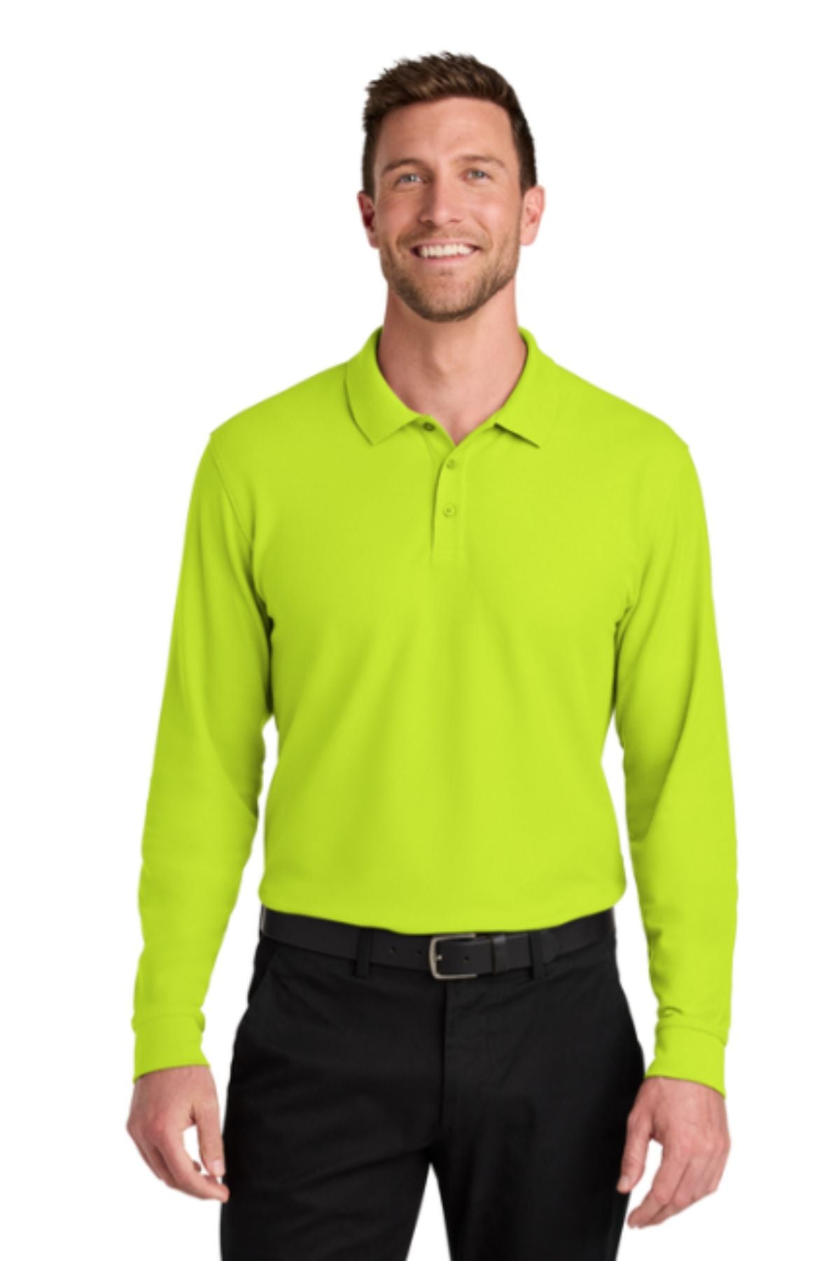 Port Authority® Wearever Signature Pique Long Sleeve Polo