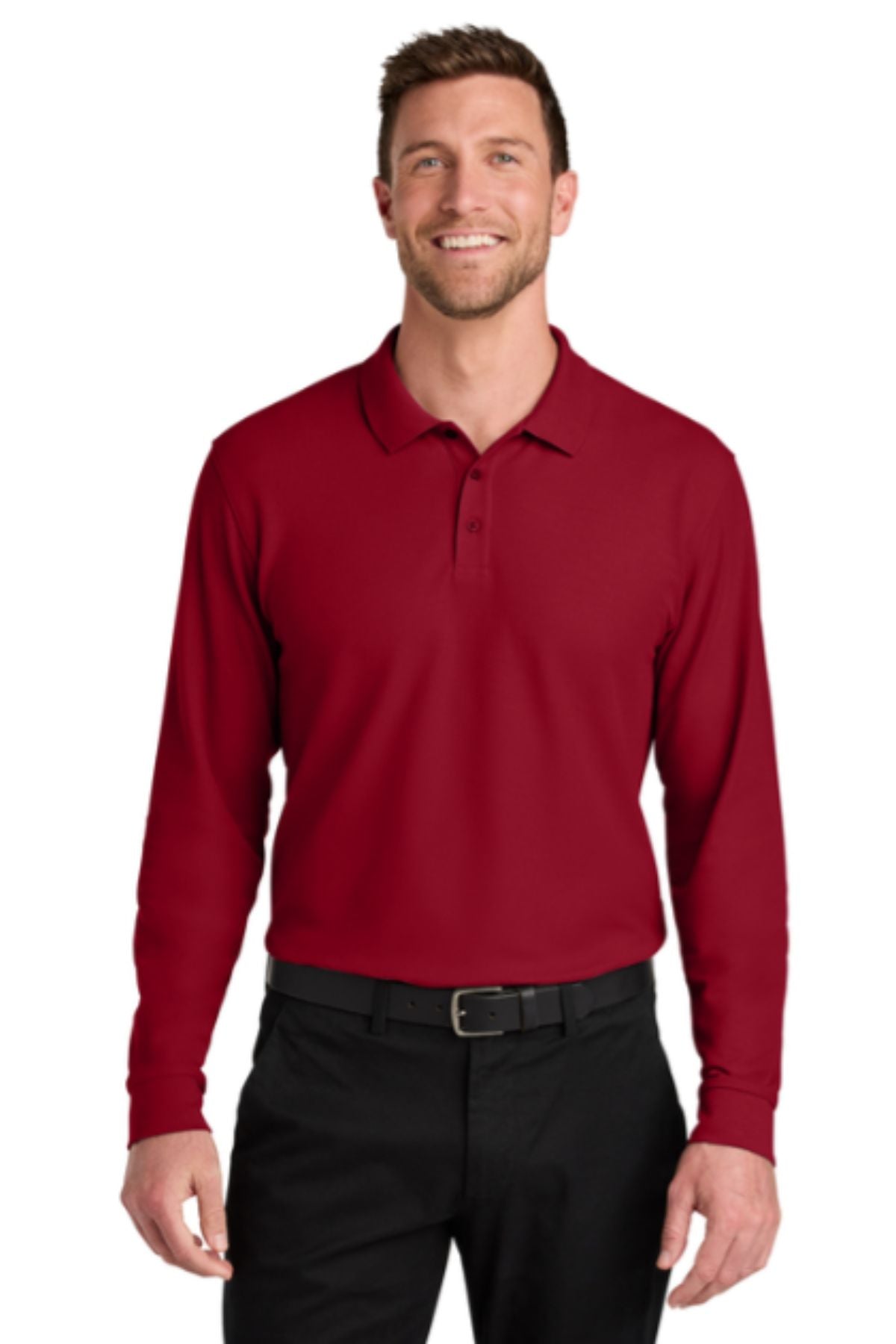 Port Authority® Wearever Signature Pique Long Sleeve Polo