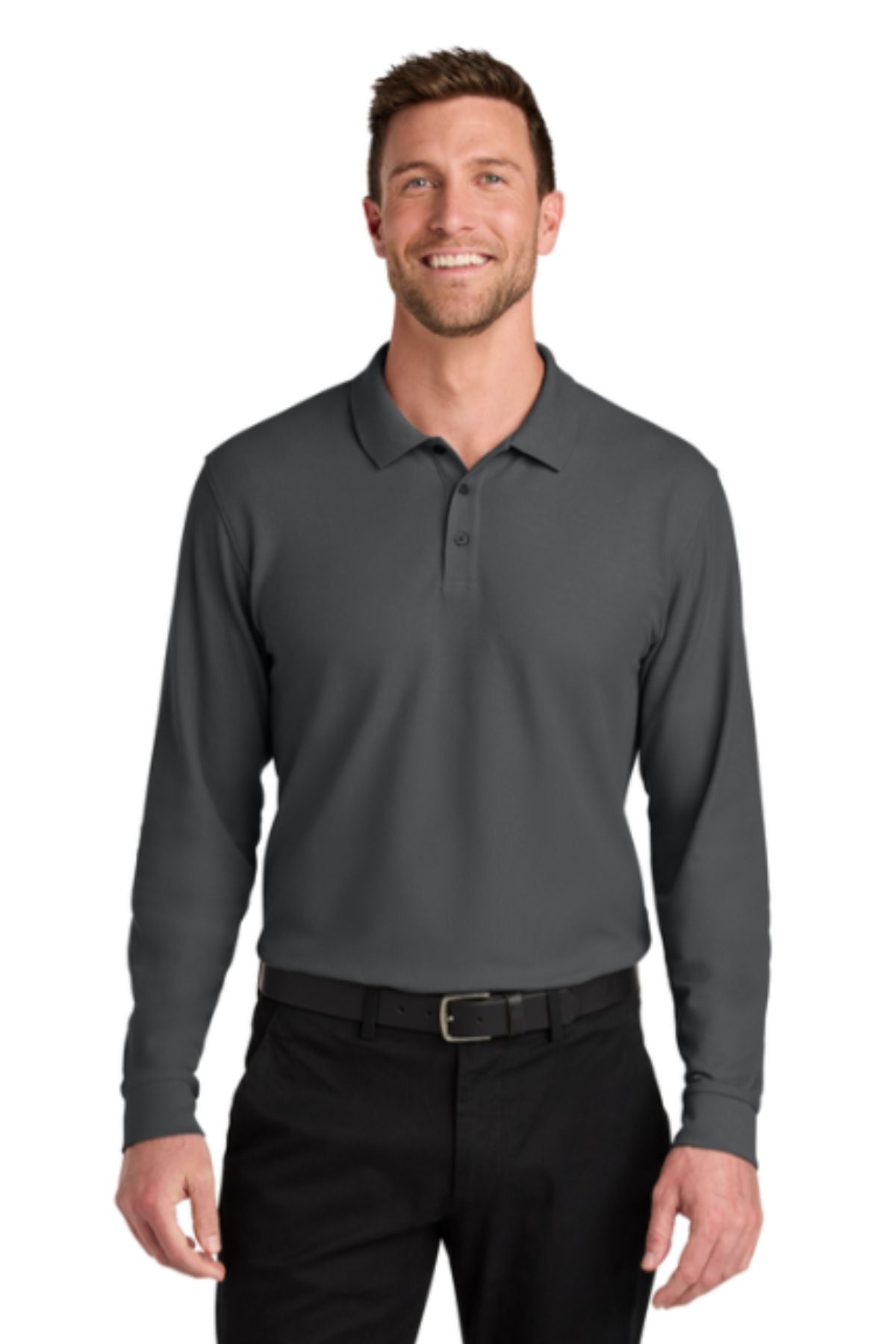 Port Authority® Wearever Signature Pique Long Sleeve Polo