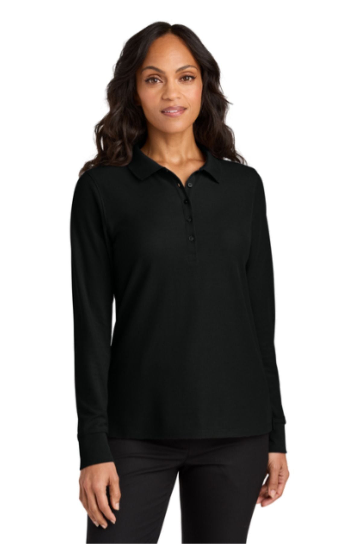 Port Authority® Women’s Wearever Signature Pique Long Sleeve Polo